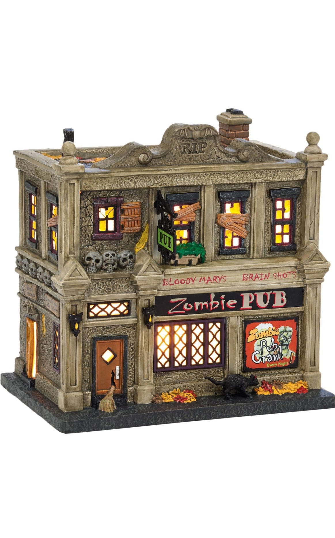 Dept 56 halloween The sold Zombie Pub