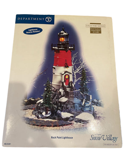 Department 56 - Snow Village - Rock Point Lighthouse