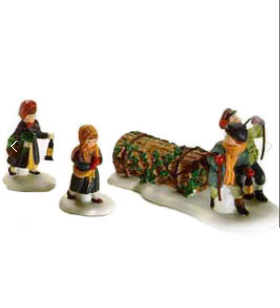 Department 56 - Heritage Village - Bringing Home The Yule Log