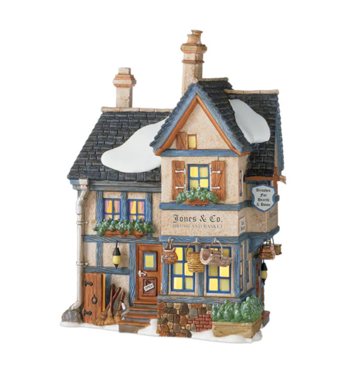 Department 56 - Dickens Village - Jones & Co. Brush & Basket Shop