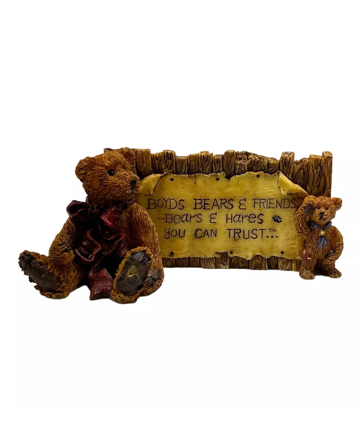 Boyd's Bears Bearstone - Grenville & Neville..."The Sign"