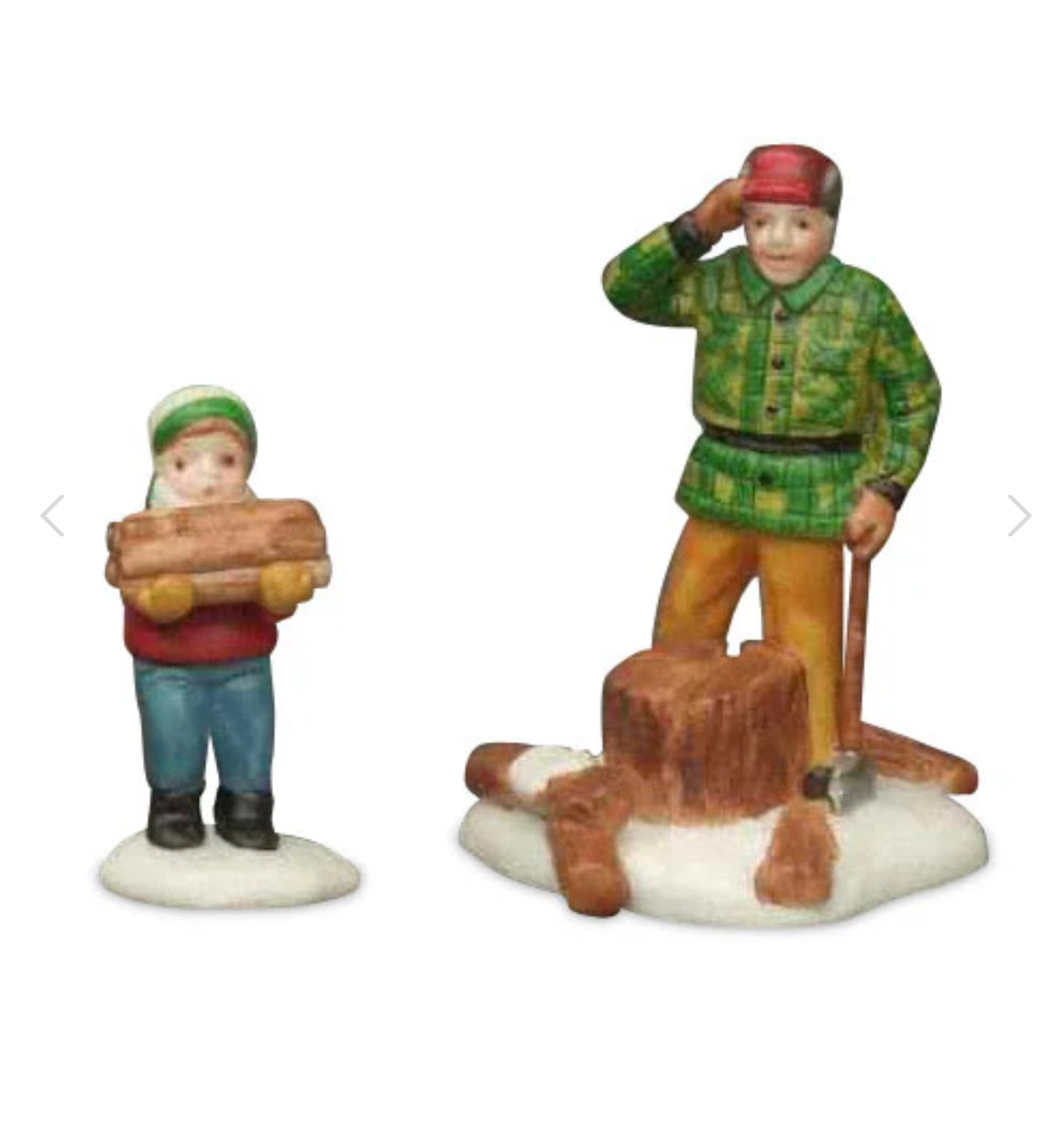 Department 56 - New England Village - Wood Cutter and Son