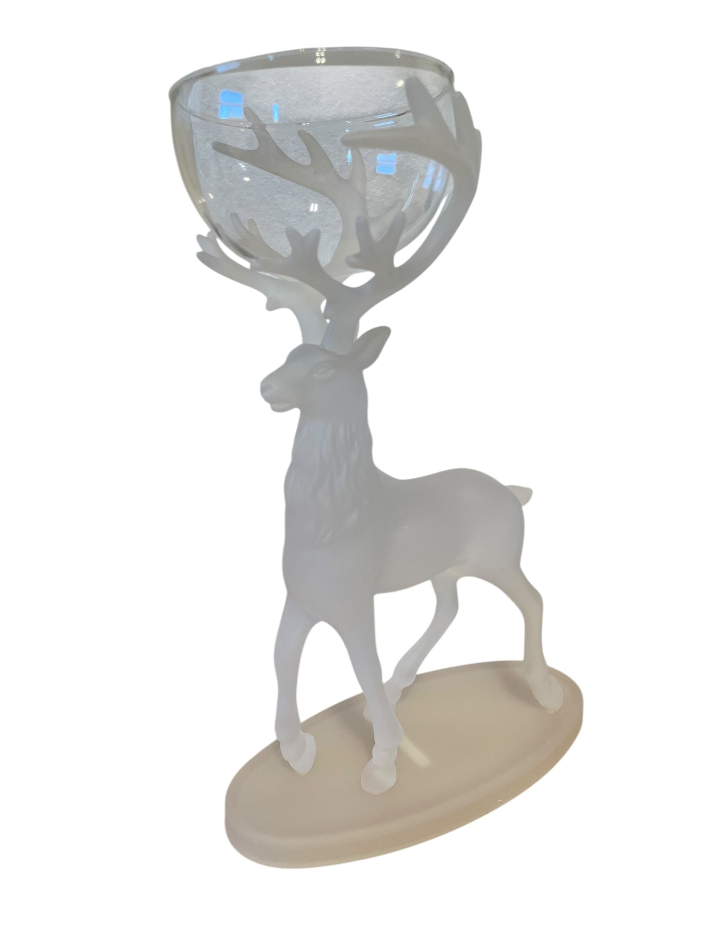 Department 56 - Frosted Acrylic Reindeer Votive Holder