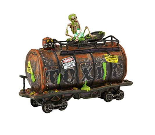 Department 56 -  Snow Village - Halloween - Haunted Rails - Toxic Waste Car