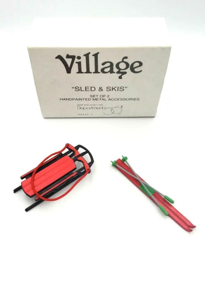 Department 56 - Village Accessories - Sled & Skis