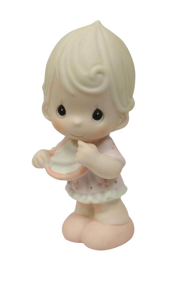 Baby Girl Standing - Precious Moment Figurine