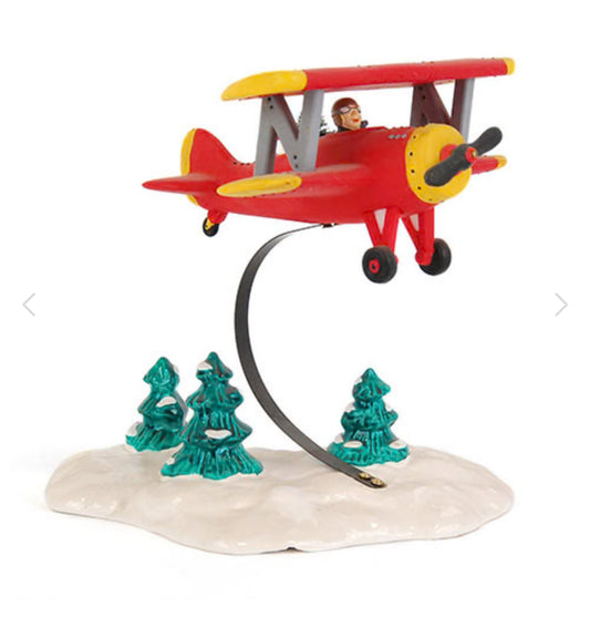 Department 56 - Snow Village "Spirit of the Snow Village" Airplane