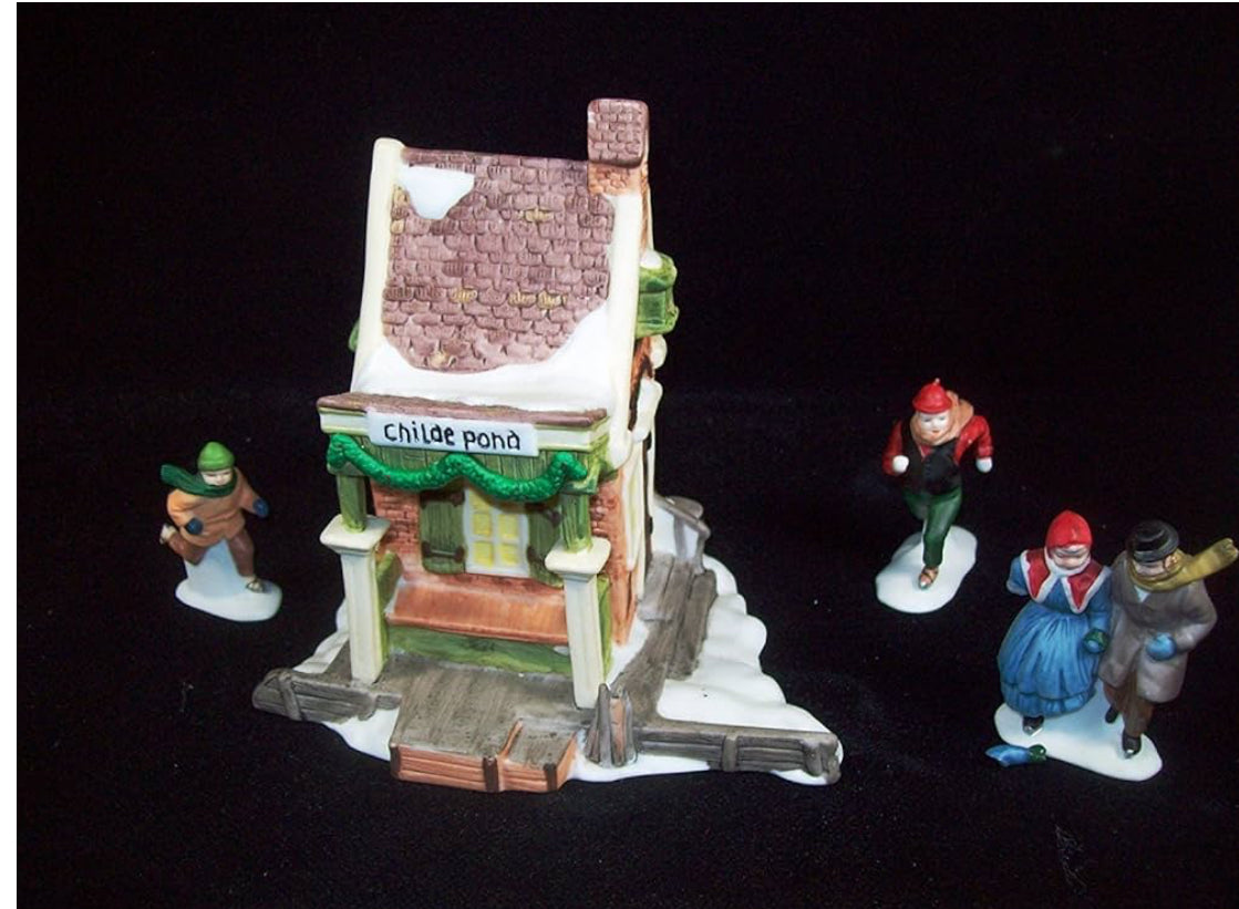 Department 56 - Heritage Village - Childe Pond And Skaters