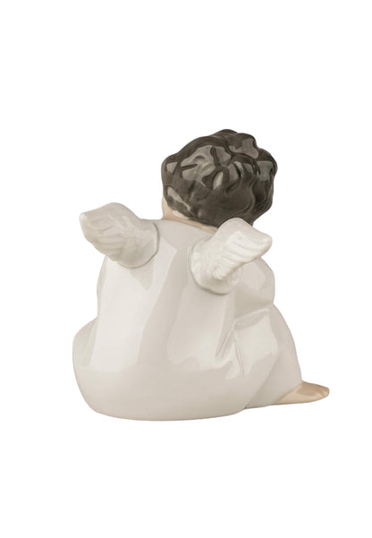 Lladro - Angel Thinking Porcelain Figurine