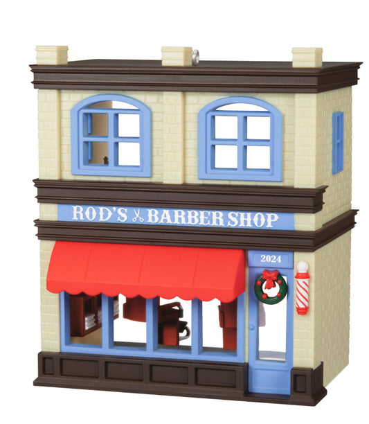 Hallmark 2024 Keepsake Ornament - Nostalgic Houses and Shops #41 - Rod's Barbershop