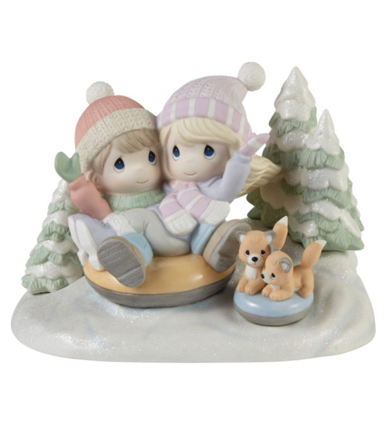 Away We Go In The Snow - Precious Moments Figurine ...