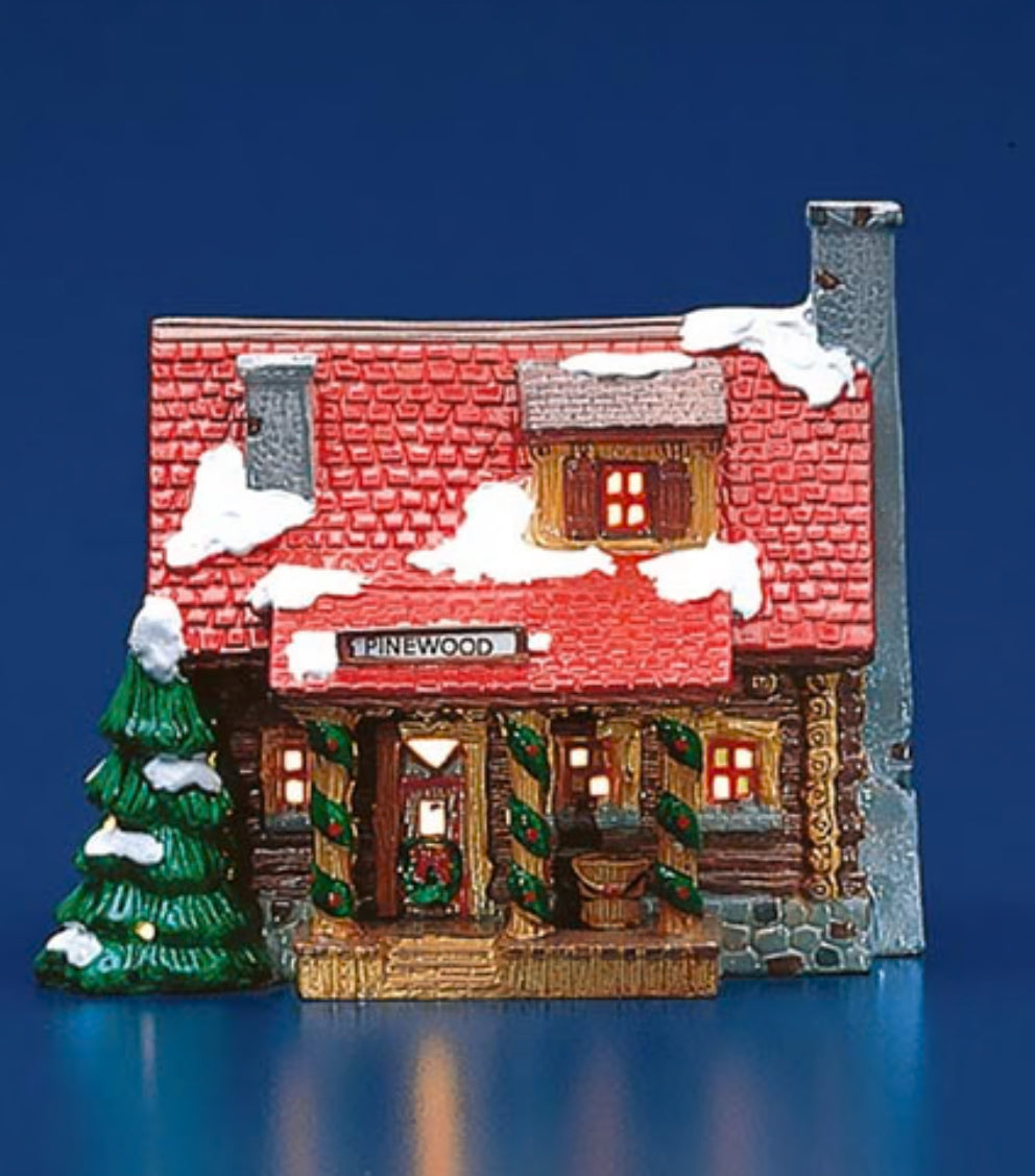 Department 56 - Snow Village - Pinewood Log Cabin