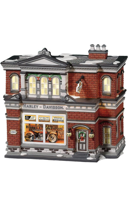 Department 56 - Christmas In The City - Harley-Davidson City Dealership