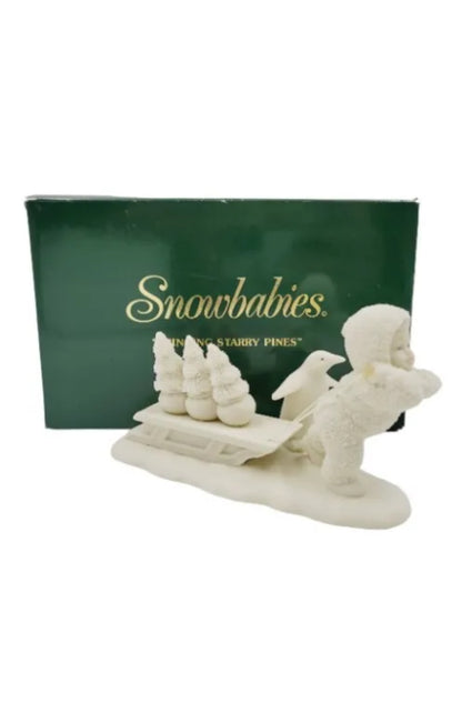 Snowbabies - Bringing Starry Pines - Figurine