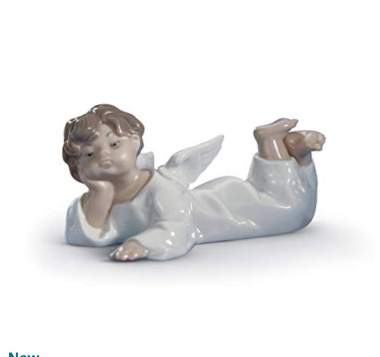 Lladro - Angel Laying Down - Porcelain Figurine