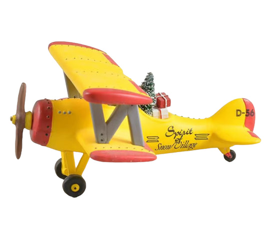 Department 56 - Snow Village - Yellow or Blue Airplane