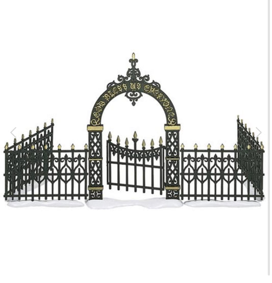 Department 56 - Heritage Village - Victorian Wrought Iron Fence & Gate