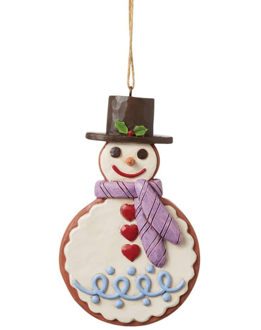 Jim Shore - Gingerbread Snowman Cookie Ornament