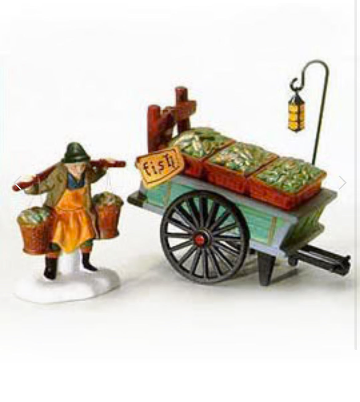 Department 56 - Heritage Village - Chelsea Market Fish Monger & Cart