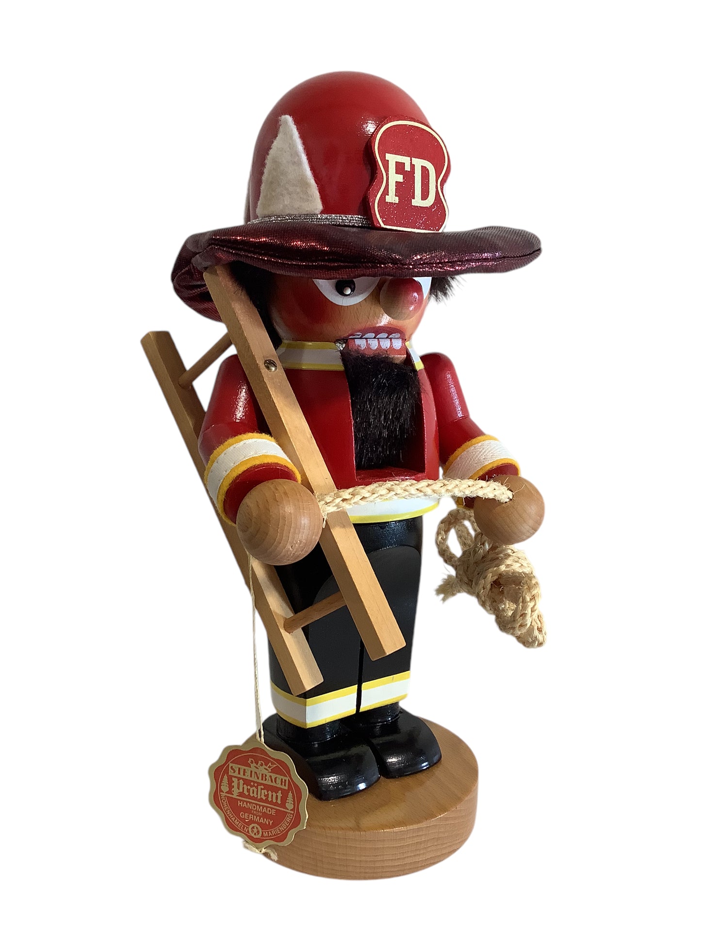 Steinbach - Chubby Nutcracker - Fireman with Ladder & Rope