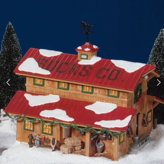 Department 56 - Snow Village - Buck's County Horse Barn