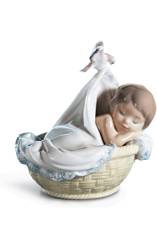 Lladro - Tender Dreams Baby in Basket