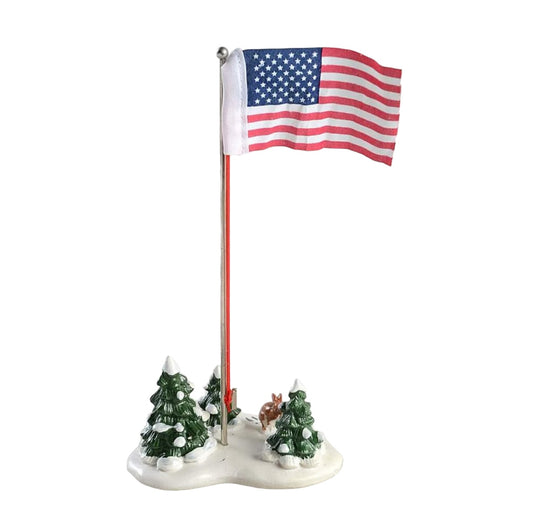 Department 56 -  Snow Village -Village Flag Pole