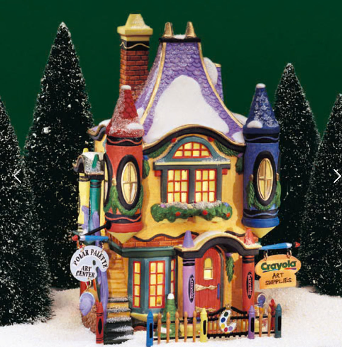 Department 56 - North Pole Village - Crayola Polar Palette Art Center