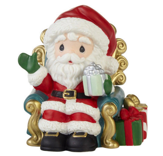 Santa’s Here Bringing Cheer - Annual Santa Precious Moments Figurine