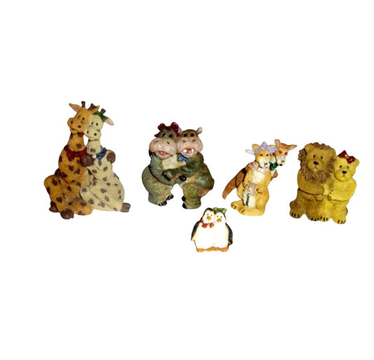 Boyd's Bears - Noah's Late Arrivals (giraffes, hippos, lions, kangaroos, penguins)