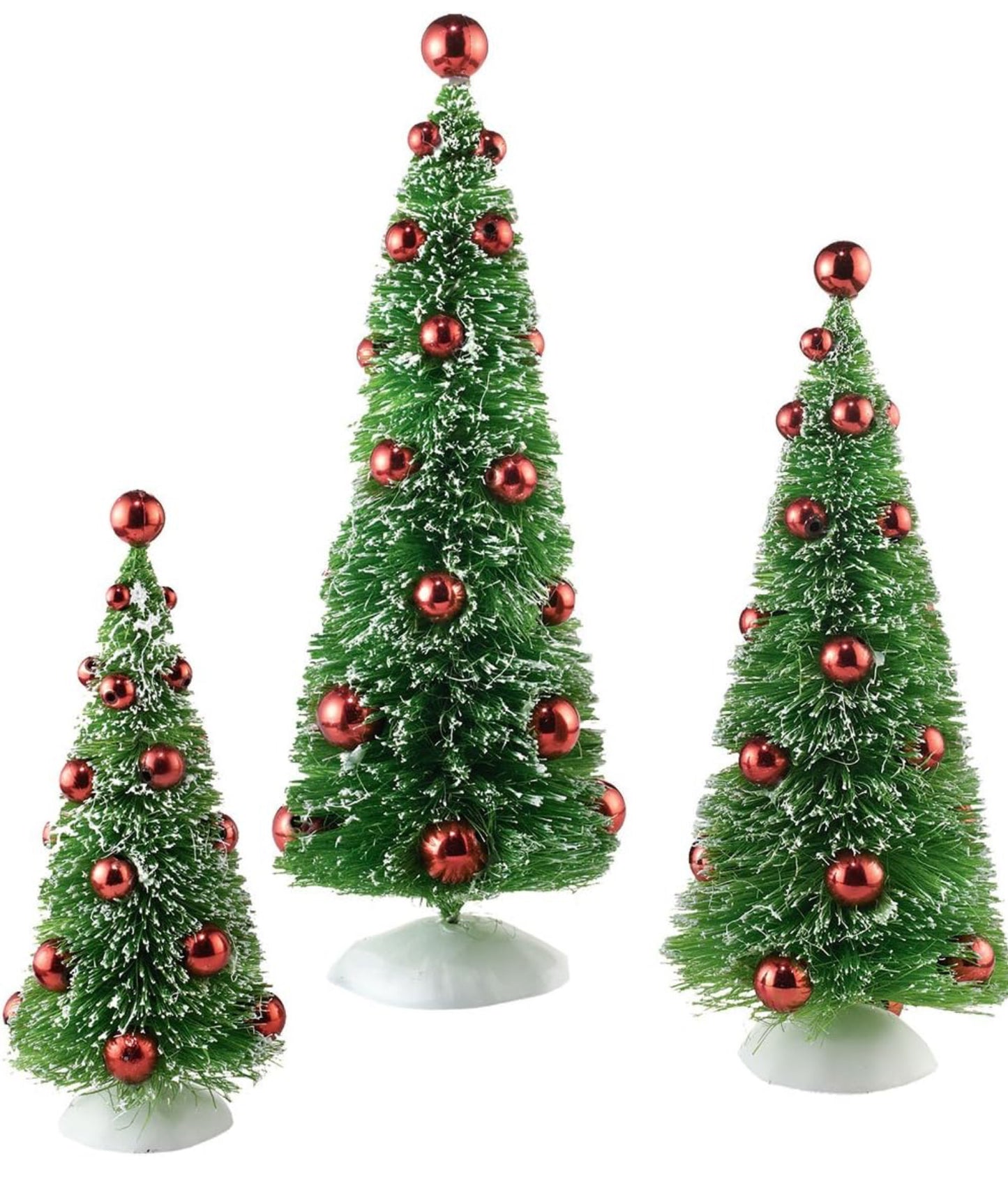 Department 56 - Snowbabies - Trees with Red Ornaments