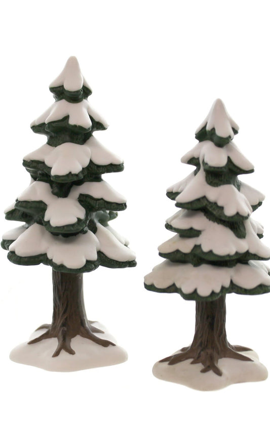 Department 56 - Village Accessories - Village Small Porcelain Pines