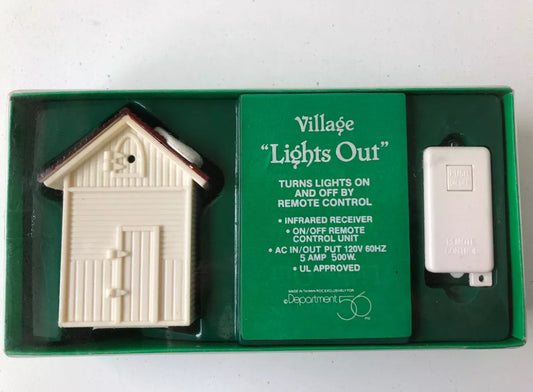 Department 56 - Village Accessories - Village “Lights Out”