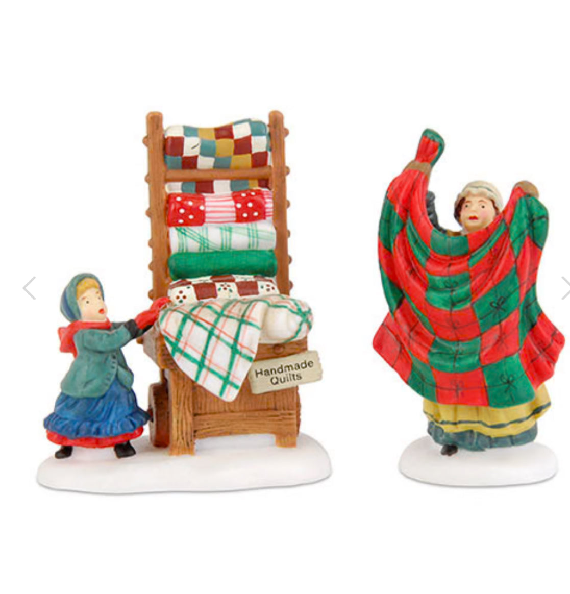 Department 56 - Heritage Village - Christmas Bazaar...Handmade Quilts