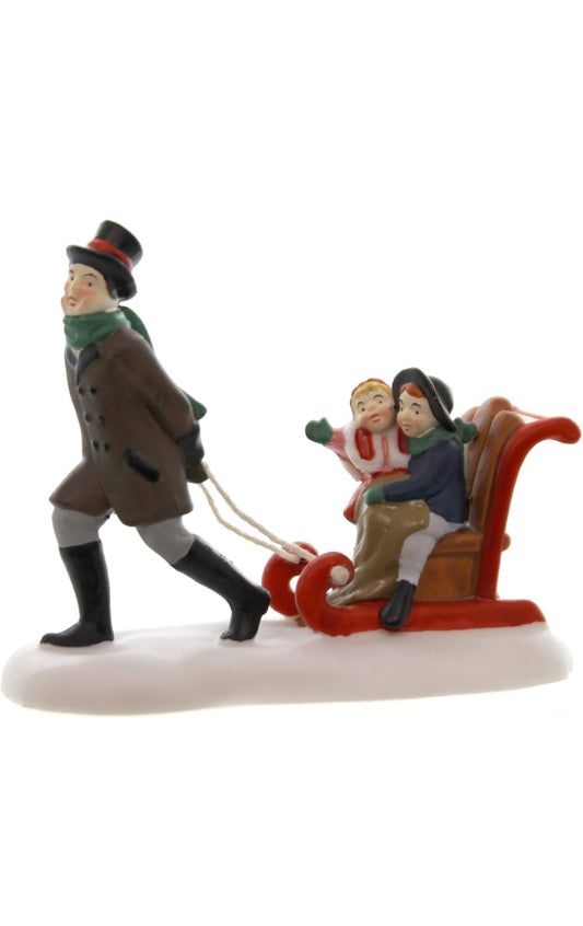 Department 56 - Dickens Village - Sledding At The Fair