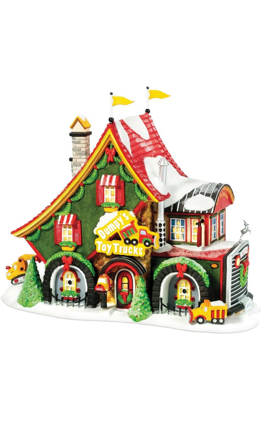 Department 56 - North Pole Village - Dumpy's Toy Trucks