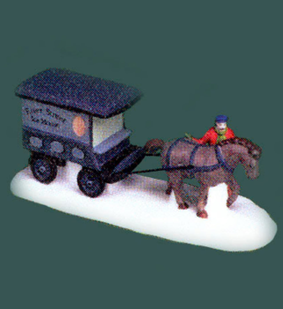 Department 56 - Heritage Village - River Street Ice House Cart