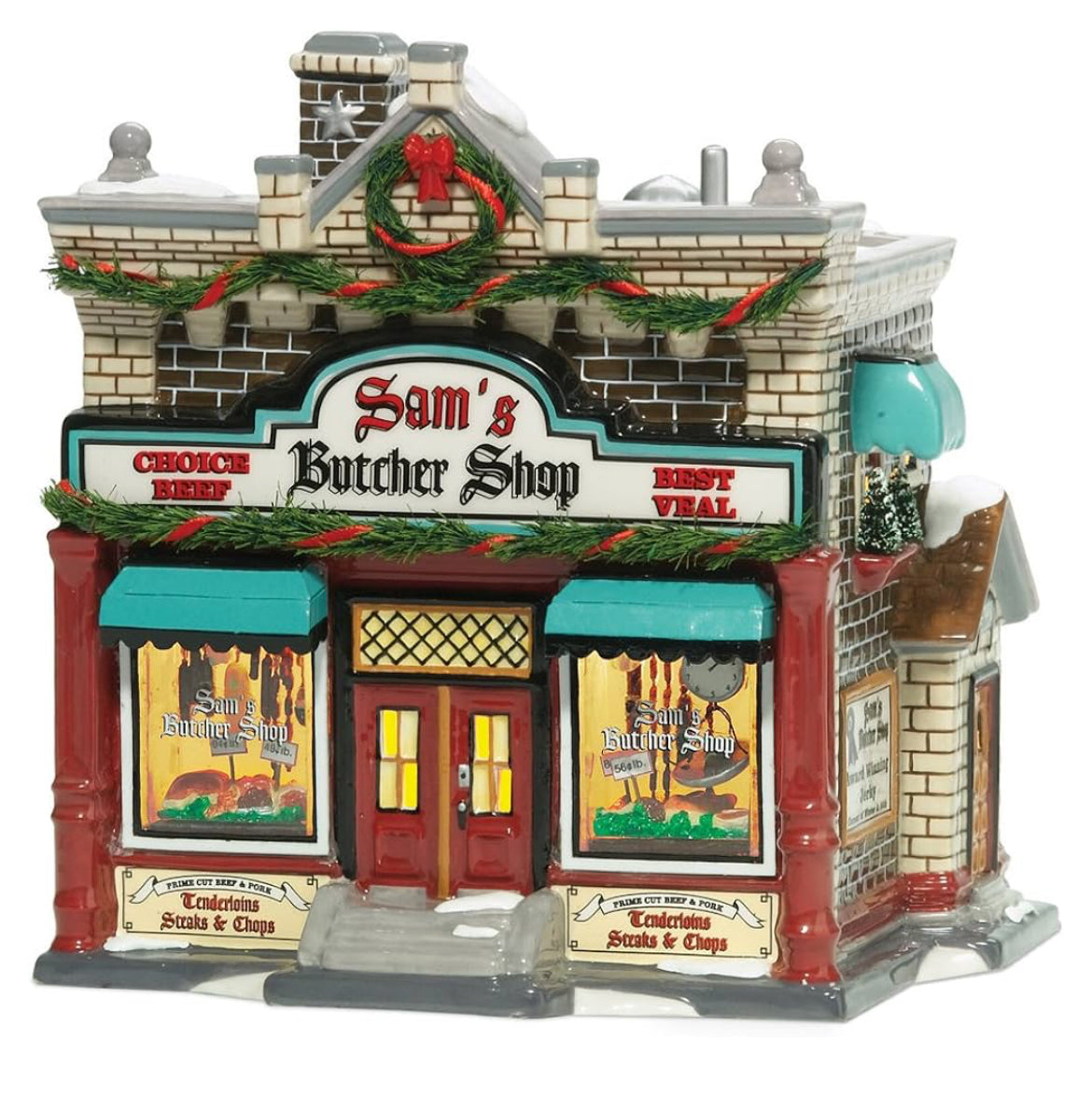 Department 56 - Snow Village - Sam's Butcher Shop