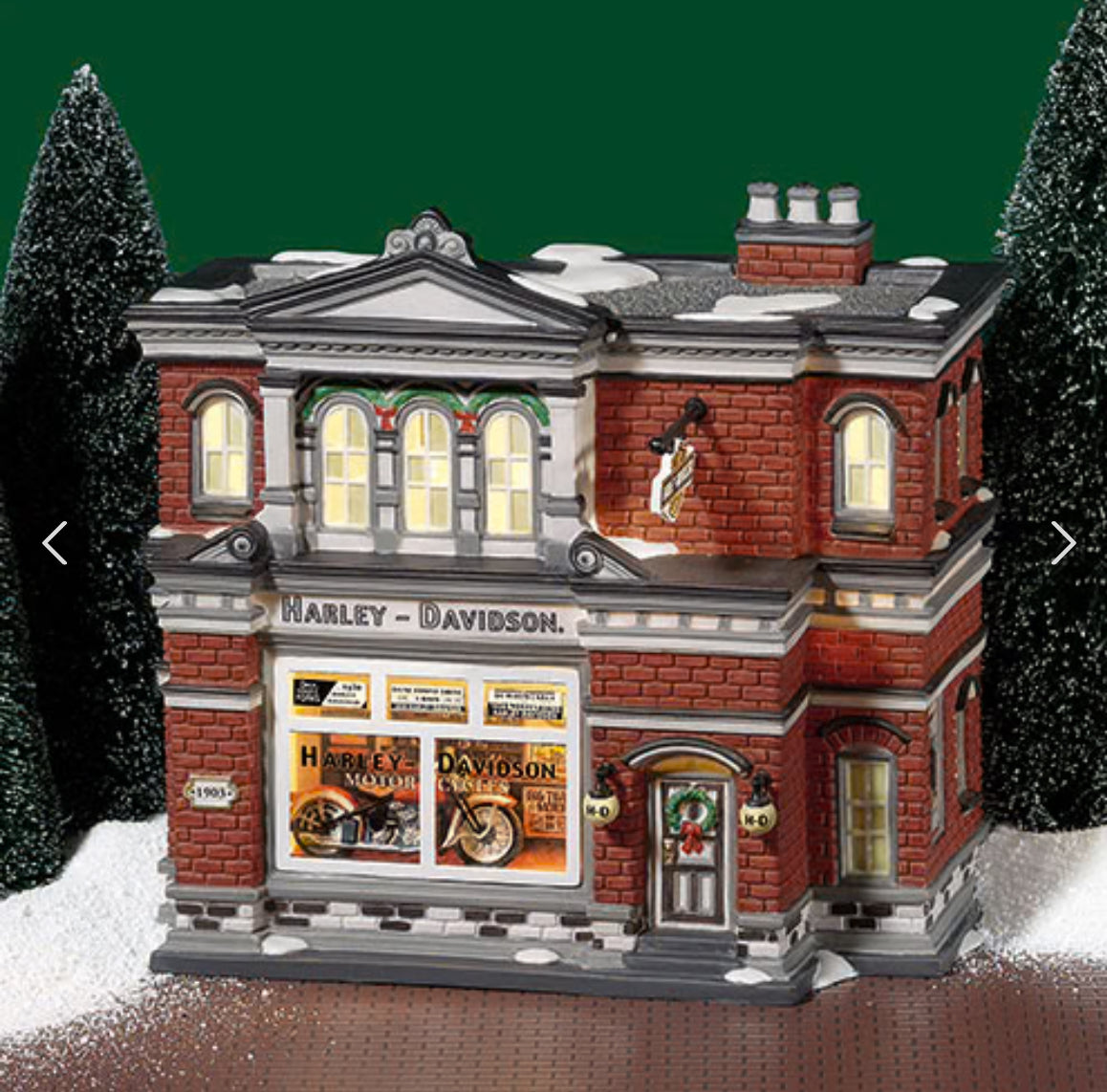 Department 56 - Christmas In The City - Harley-Davidson City Dealership