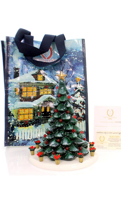 Department 56 - Snow Village - Original Snow Village Town Tree w/Bag Kit