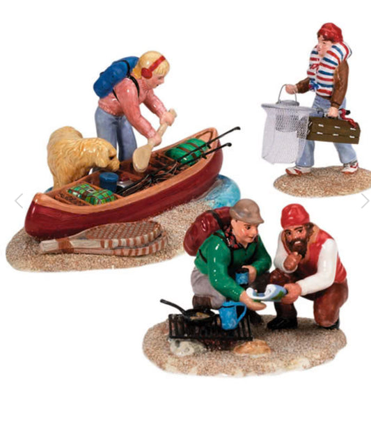 Department 56 -  Snow Village - Family Canoe Trip