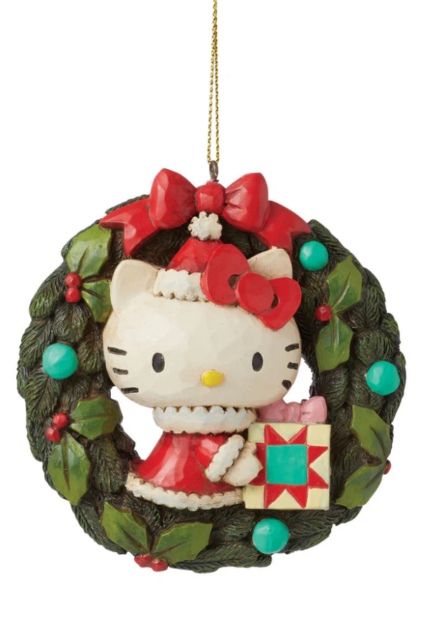 Jim Shore - Hello Kitty Wreath Ornament