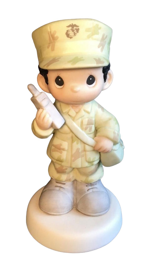 I'm Proud To Be An American  - Marine - Precious Moment Figurine