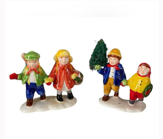 Department 56 - Snow Village -Through The Woods (Set of 2)