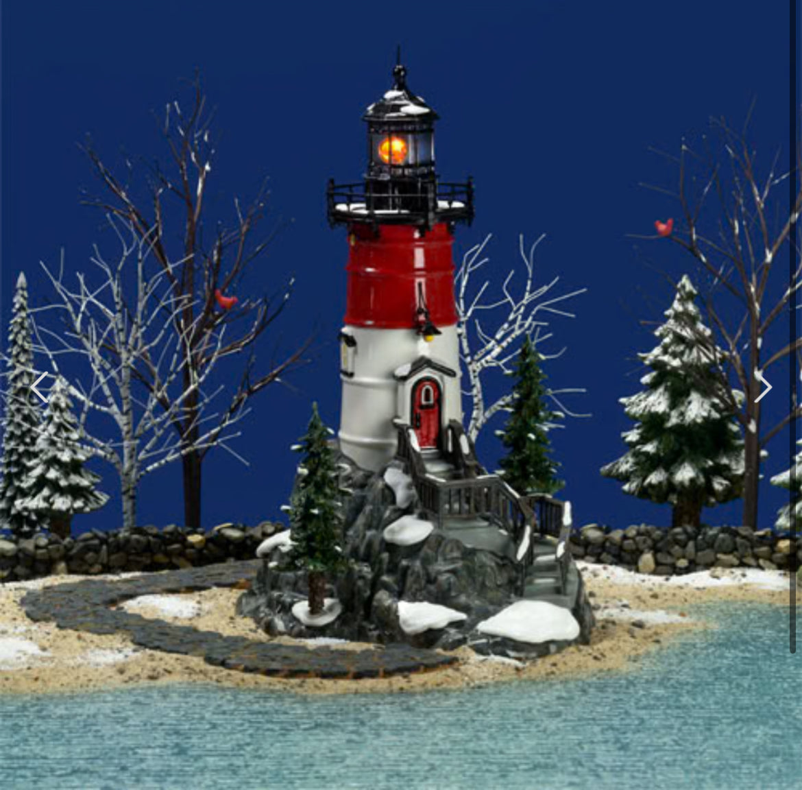 Department 56 - Snow Village - Rock Point Lighthouse