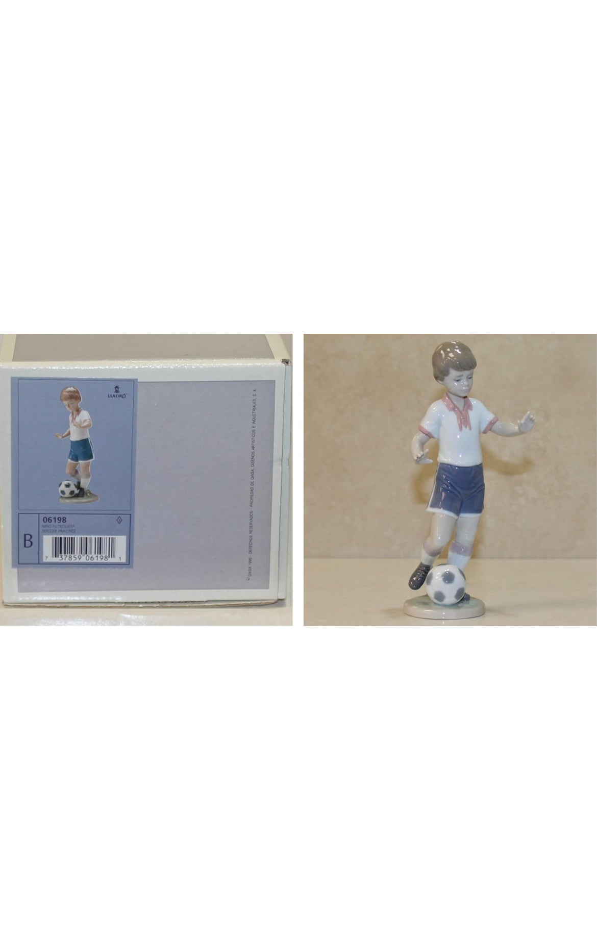 Lladro - Soccer Practice - Porcelain Figurine