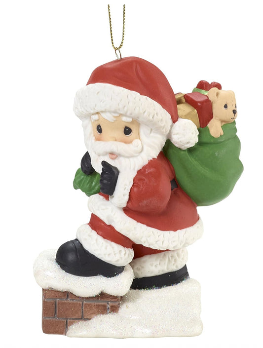 May Your Every Wish Come True - Precious Moments Santa Ornament