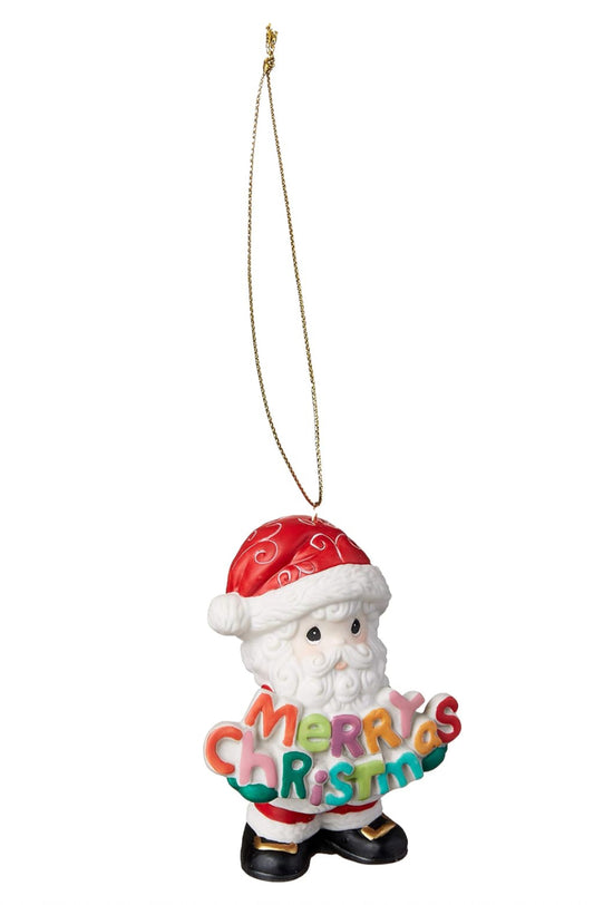 Merry Christmas To All - Precious Moments Annual Santa Ornament