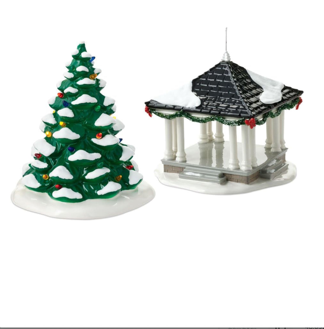 Department 56 - Snow Village - Town Square Tree & Gazebo