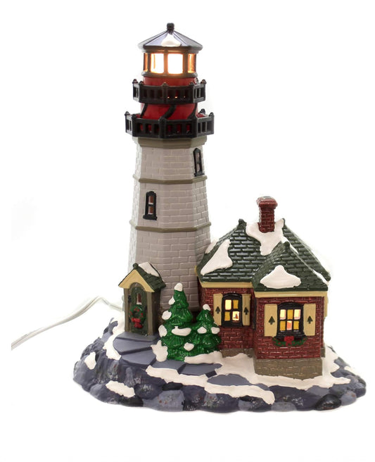 Department 56 - Snow Village - Christmas Cove Lighthouse